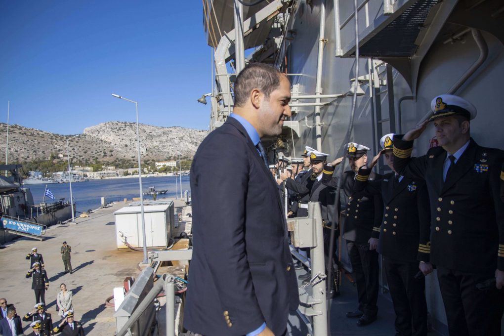 Επίσκεψη ΥΦΕΘΑ κ. Ιωάννη Κεφαλογιάννη στο Αρχηγείο Στόλου