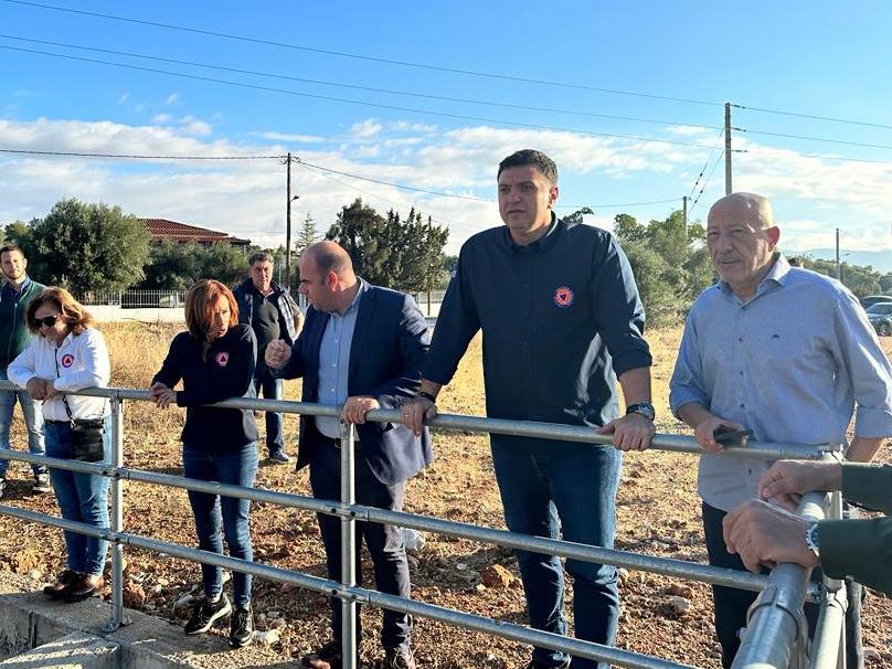 Αυτοψία Υπουργού Κλιματικής Κρίσης και Πολιτικής Προστασίας σε Ασπρόπυργο και Μάνδρα