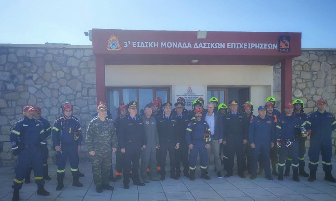 Επίσκεψη Ευ. Τουρνά στην Κρήτη – Έναρξη επιχειρησιακού σχεδιασμού για την ερχόμενη αντιπυρική περίοδο