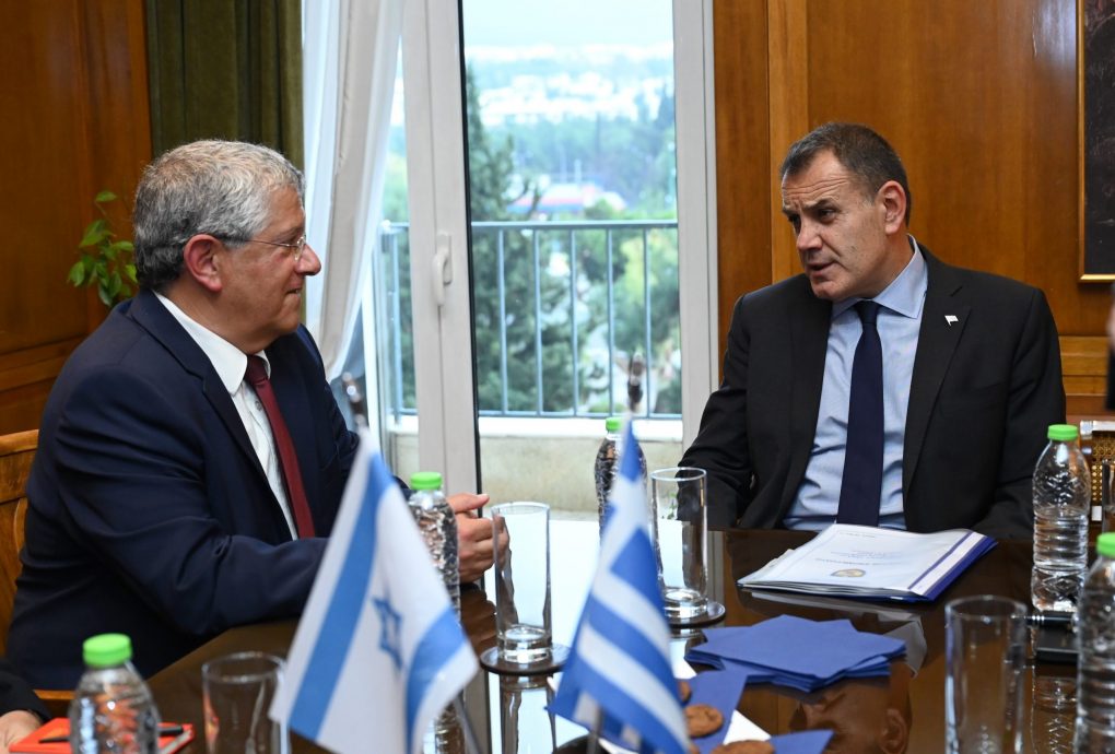 Συνάντηση ΥΕΘΑ Νικολάου Παναγιωτόπουλου με τον Γενικό Διευθυντή του Υπουργείου Άμυνας του Ισραήλ
