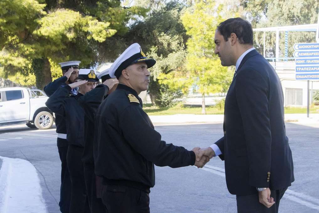 Επίσκεψη ΥΦΕΘΑ Ιωάννη Κεφαλογιάννη στη Διοίκηση Ναυτικής Εκπαίδευσης και στη Σχολή Μονίμων Υπαξιωματικών Ναυτικού