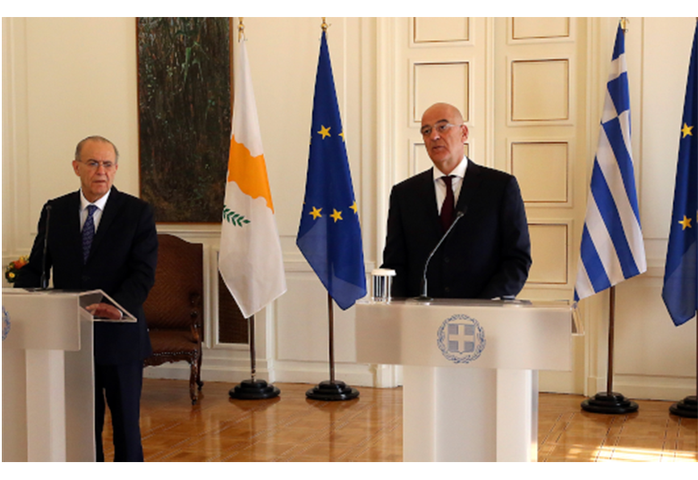 Δηλώσεις Υπουργού Εξωτερικών Νίκου Δένδια μετά το πέρας της συνάντησής του με τον Κύπριο ομόλογό του, Ιωάννη Κασουλίδη