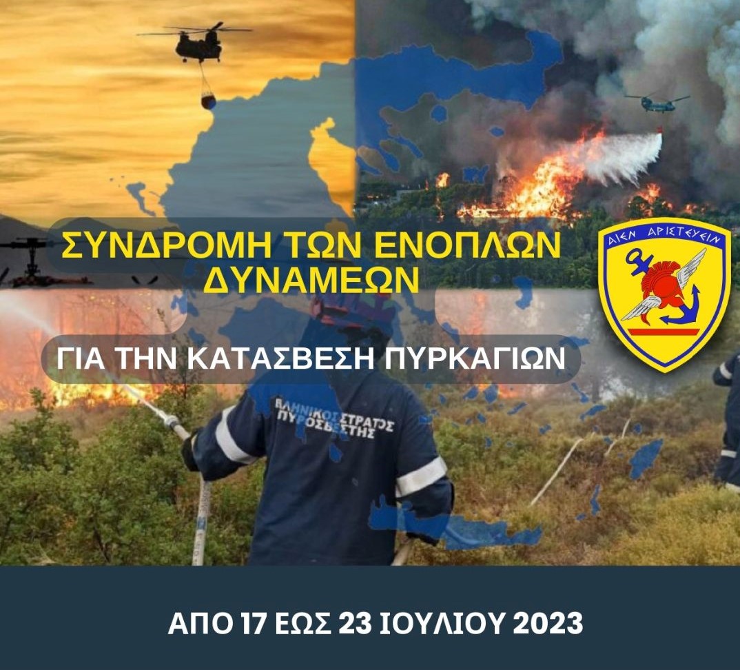 Συνδρομή των Ενόπλων Δυνάμεων σε Κατάσβεση – Πρόληψη Πυρκαγιών – Infographic