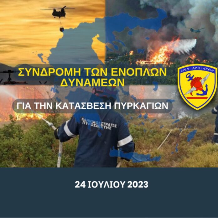 Συνδρομή των Ενόπλων Δυνάμεων σε Κατάσβεση – Πρόληψη Πυρκαγιών – Infographic