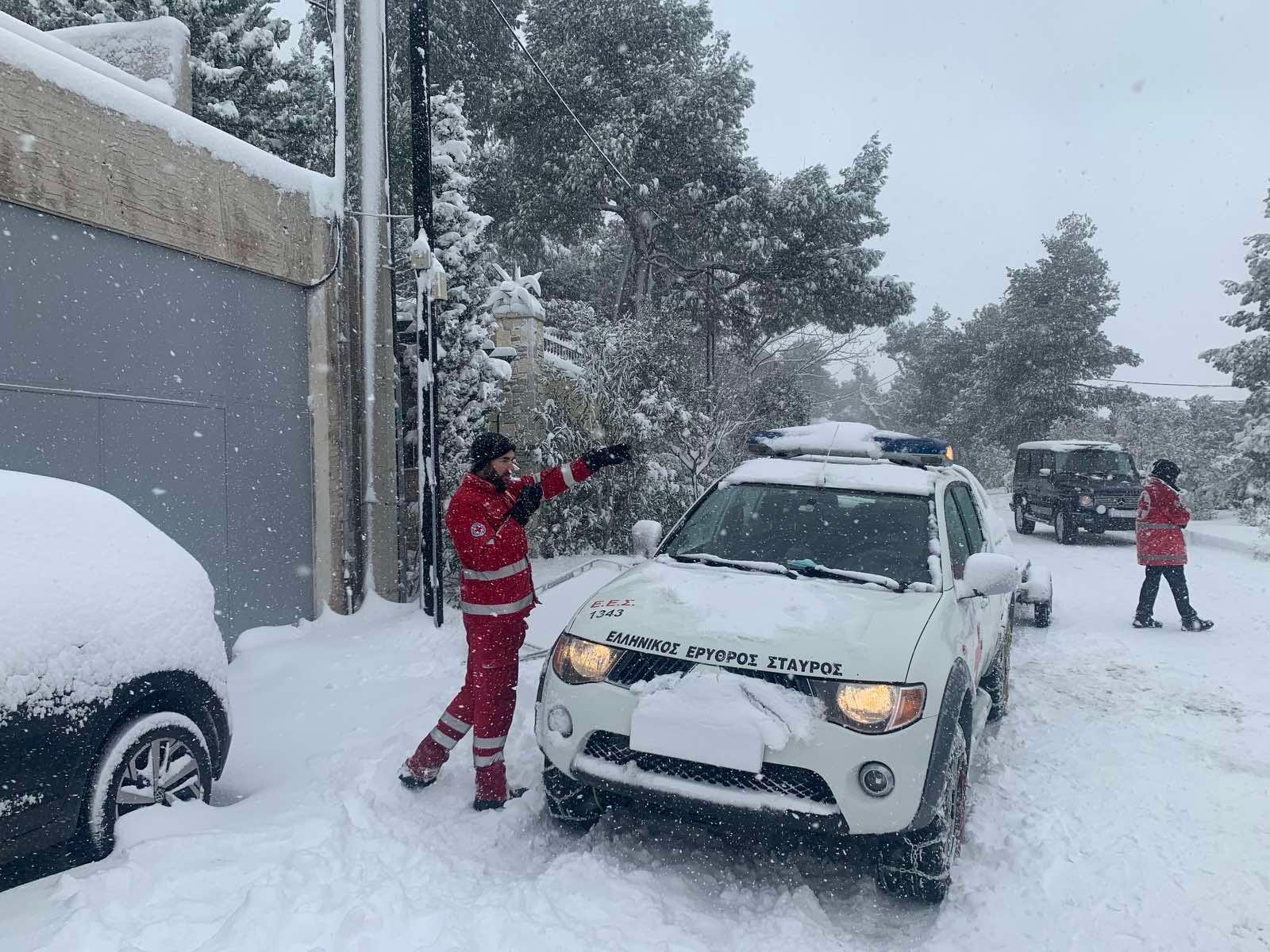 Τεράστια η συνδρομή του Ελληνικού Ερυθρού Σταυρού στην Πολιτεία για την αντιμετώπιση της πρωτοφανούς κακοκαιρίας