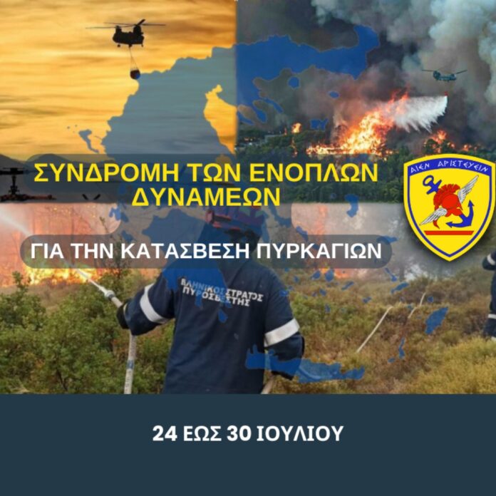 Συνδρομή των Ενόπλων Δυνάμεων σε Κατάσβεση – Πρόληψη Πυρκαγιών – Infographic