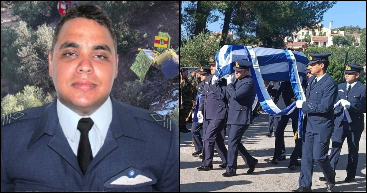 Θρήνος στην κηδεία του κυβερνήτη του Canadair, Σμηναγού Χρήστου Μουλά