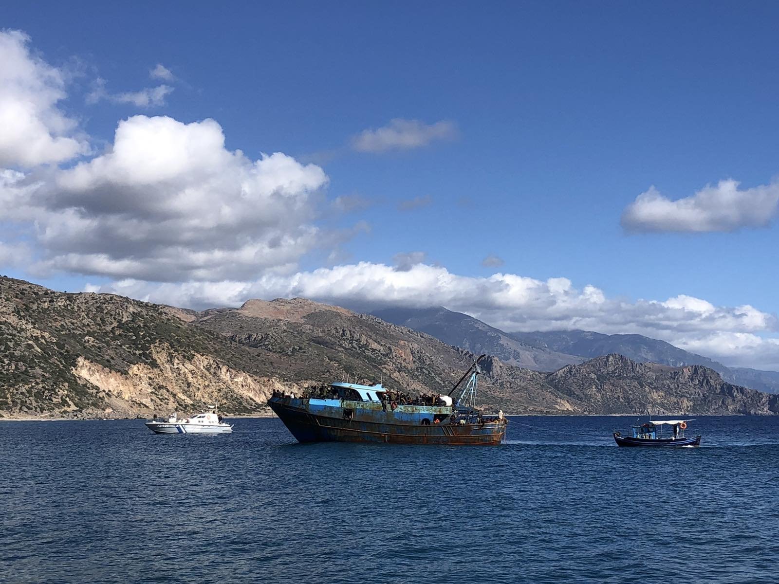 Ευρεία επιχείρηση έρευνας και διάσωσης αλλοδαπών στη θαλάσσια περιοχή νότια Παλαιόχωρας Κρήτης