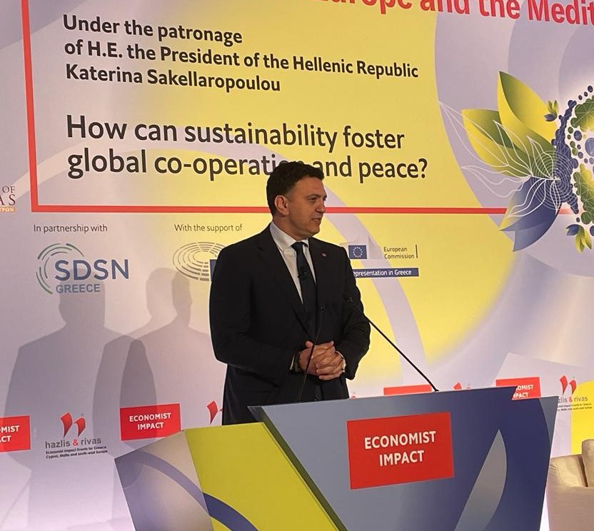 Ομιλία Β. Κικίλια στο συνέδριο «The Seventh Sustainability Summit for SE Europe and the Mediterranean» του «ECONOMIST»