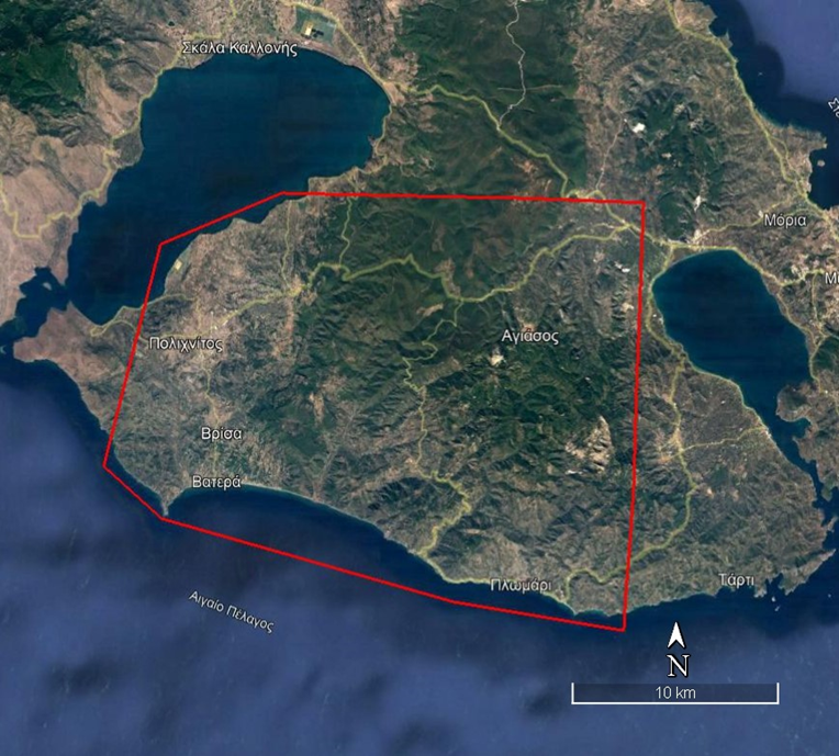 Ενεργοποίηση της Υπηρεσίας Copernicus/Emergency Management Service – Mapping της ΕΕ για την άμεση χαρτογράφηση της περιοχής Βατερά της Π.Ε. Λέσβου που επλήγη από πυρκαγιά