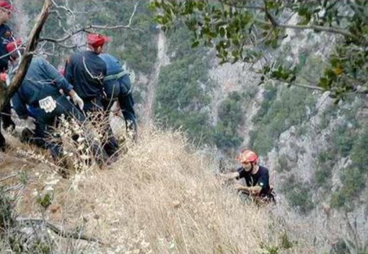 Χωρίς αισθήσεις ανασύρθηκε άνδρας από δύσβατο σημείο πλησίον της Μονής Κοιμήσεως της Θεοτόκου Κλειστών Φυλής