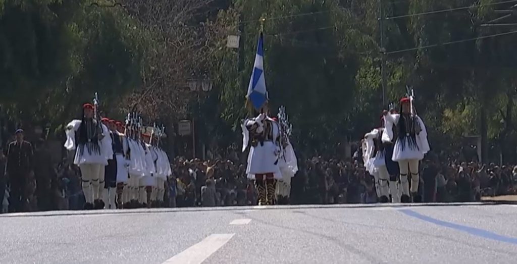 Η στρατιωτική παρέλαση στην Αθήνα για την εθνική επέτειο της 25ης Μαρτίου