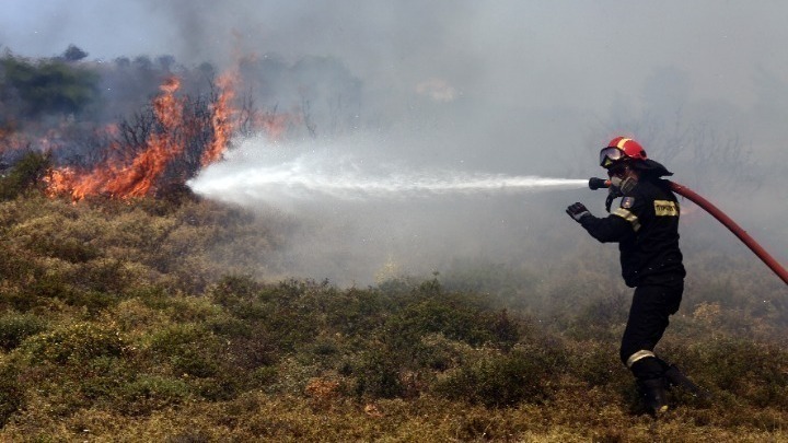 Υπό πλήρη έλεγχο πυρκαγιά στο Οροπέδιο Λασιθίου – Κάηκαν 200 στρ. δασικής έκτασης