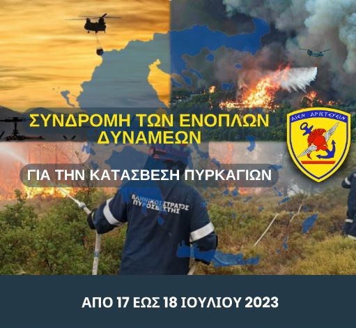 Συνδρομή των Ενόπλων Δυνάμεων σε Κατάσβεση – Πρόληψη Πυρκαγιών – Infographic