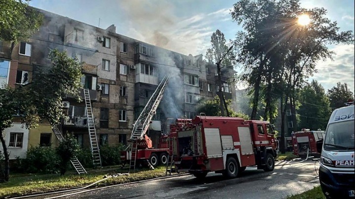 Τουλάχιστον 9 τραυματίες από τη ρωσική πυραυλική επίθεση στην πόλη Ντνίπρο