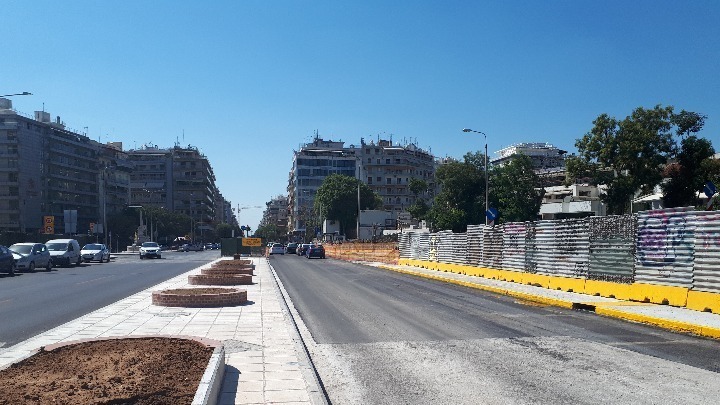 Σε τρεις λωρίδες από τη Δευτέρα 29/1 η κυκλοφορία στις οδούς Εγνατία και Βενιζέλου