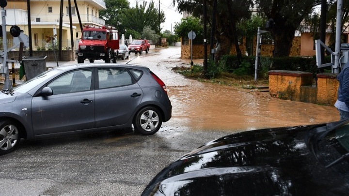 Ζημιές από την κακοκαιρία στη Ρόδο