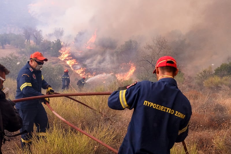 Επιχείρηση της Πυροσβεστικής για πυρκαγιά στη Σητεία