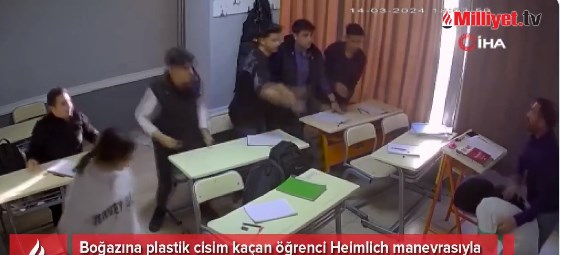 Εκπαιδευτικός έσωσε με τη λαβή Χάιμλιχ μαθήτρια που πνιγόταν (βίντεο)