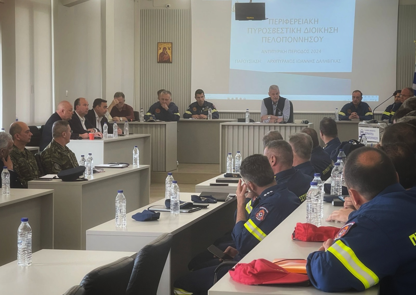 Στην Τρίπολη ο Ευ. Τουρνάς – Στενή συνεργασία με όλους τους φορείς για την πυροπροστασία της περιοχής