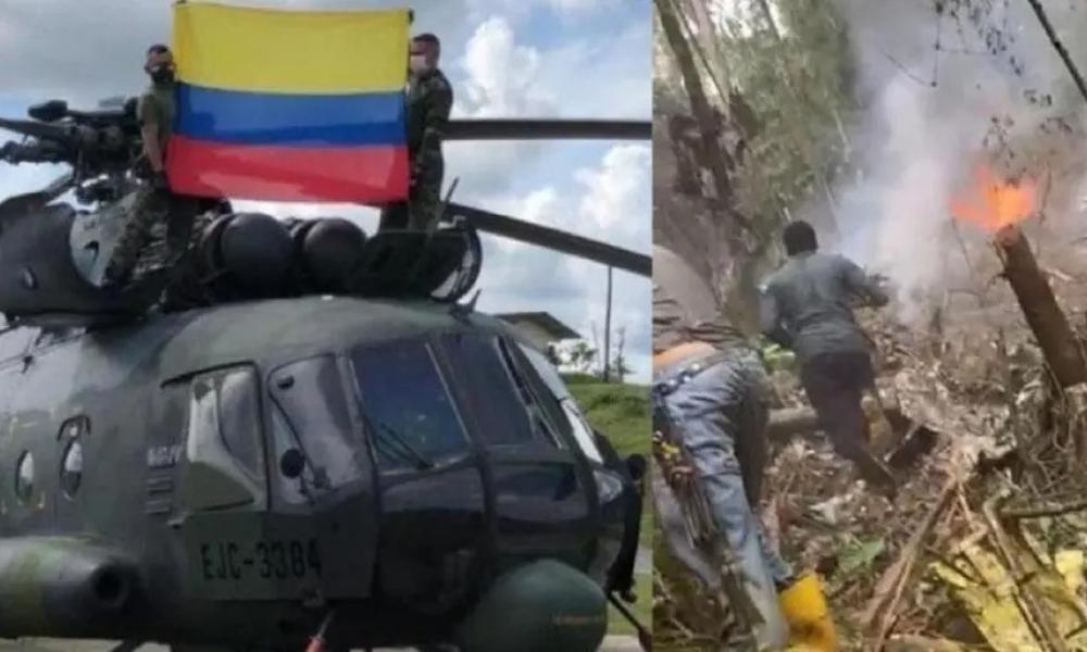 9 στρατιωτικοί νεκροί στη συντριβή ελικοπτέρου στην Κολομβία