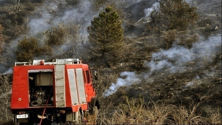 Πυρκαγιά στην περιοχή Μεσάλια του Δήμου Πλατανιά Χανίων