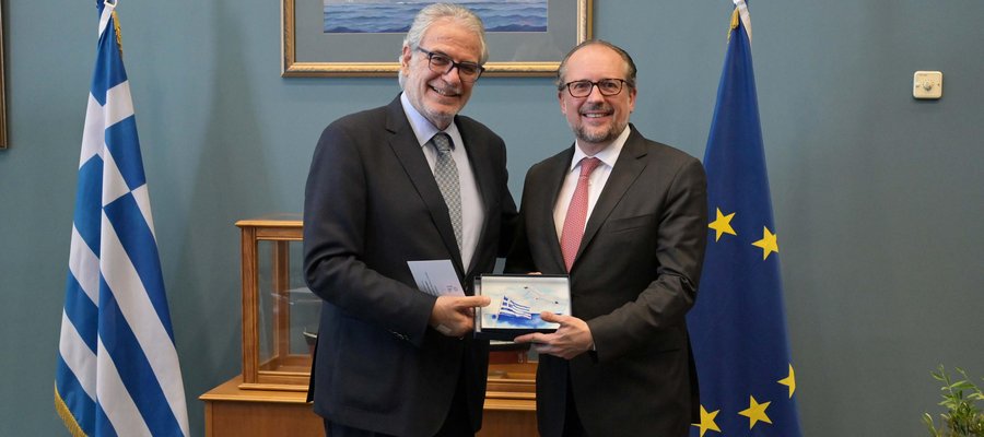 Συνάντηση Χ. Στυλιανίδη με τον Ομοσπονδιακό Υπουργό Ευρωπαϊκών και Διεθνών Υποθέσεων της Αυστρίας