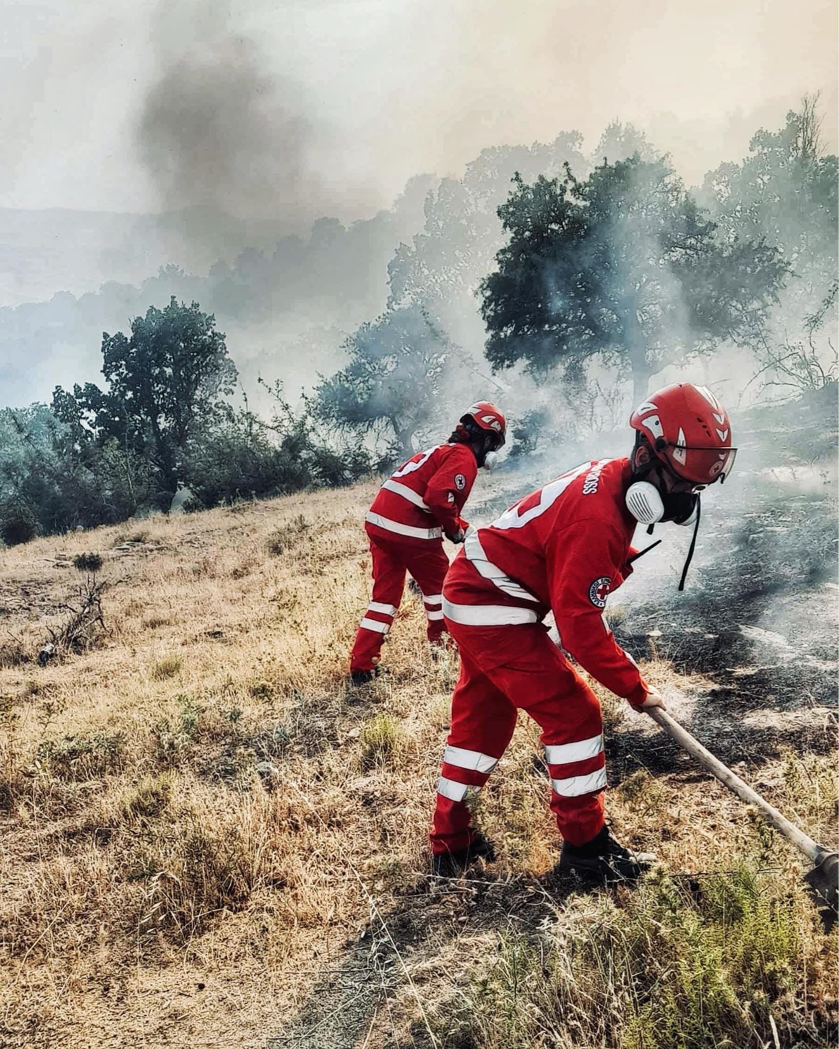 Ο Ε.Ε.Σ. στην πρώτη γραμμή της μάχης με τις φλόγες στην Ροδόπη