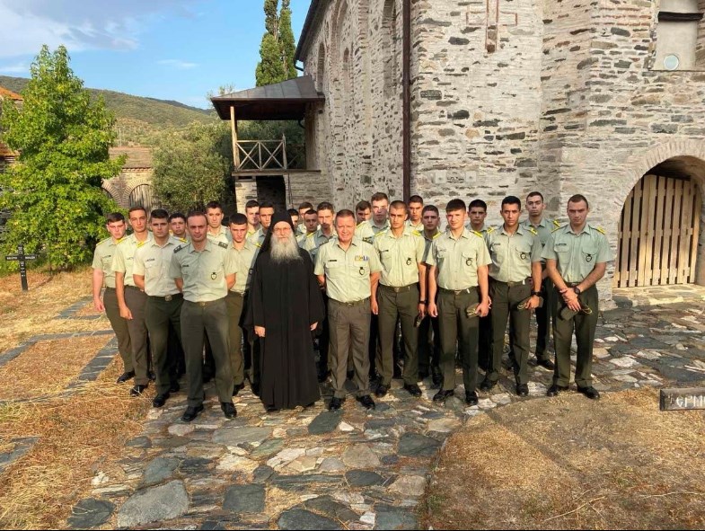 Επίσκεψη Ευέλπιδων στο Άγιο Όρος