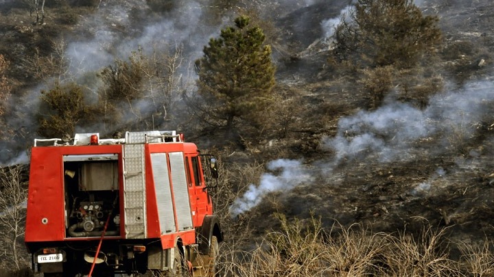 Υπό μερικό έλεγχο η φωτιά στην περιοχή Άνω Κουρτέσι του δήμου Ανδραβίδας-Κυλλήνης