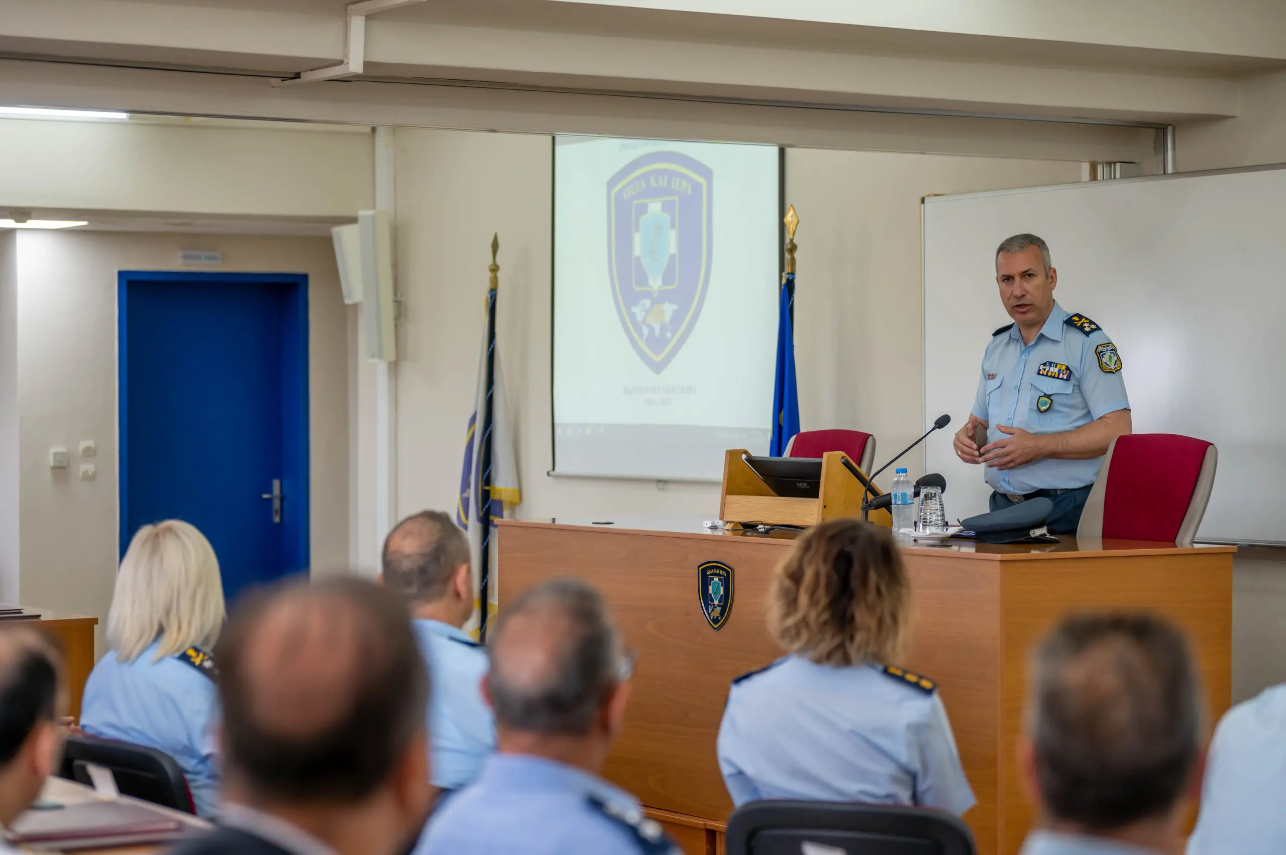 Ομιλία του Αρχηγού της Ελληνικής Αστυνομίας, στη Σχολή Εθνικής Ασφάλειας