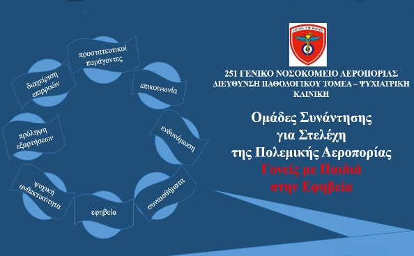 «Ομάδες Συνάντησης για τα Στελέχη της ΠΑ – Γονείς με παιδιά στην εφηβεία», στο 251ΓΝΑ