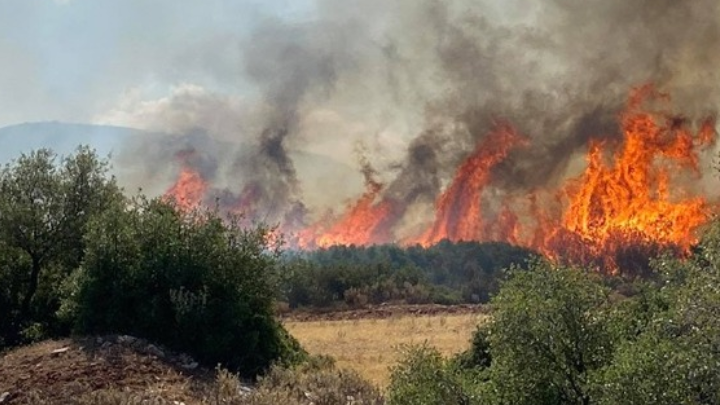 Σε εξέλιξη πυρκαγιά στην Κερατέα