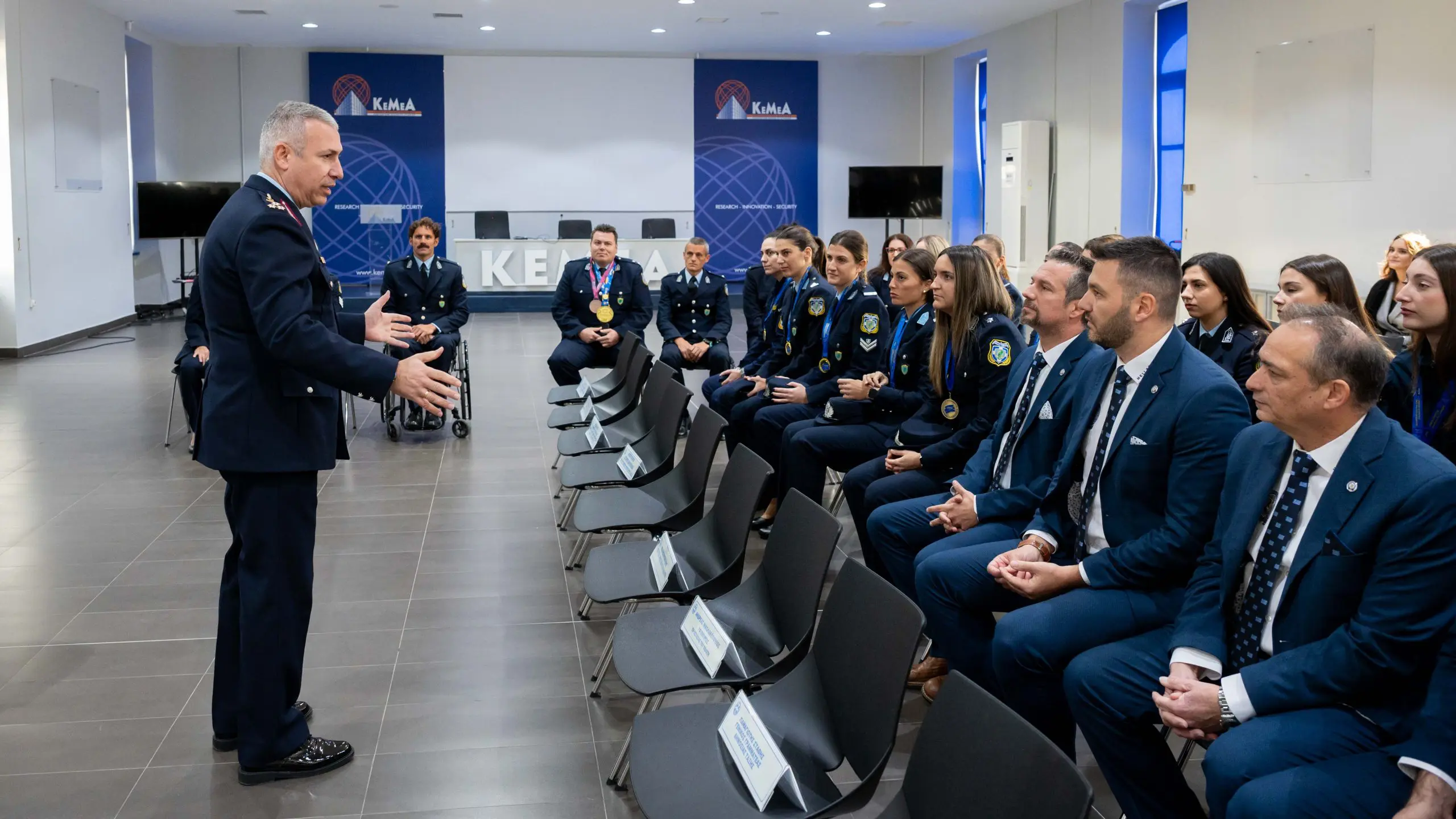 Βράβευση αστυνομικών αθλητών της Ελληνικής Αστυνομίας