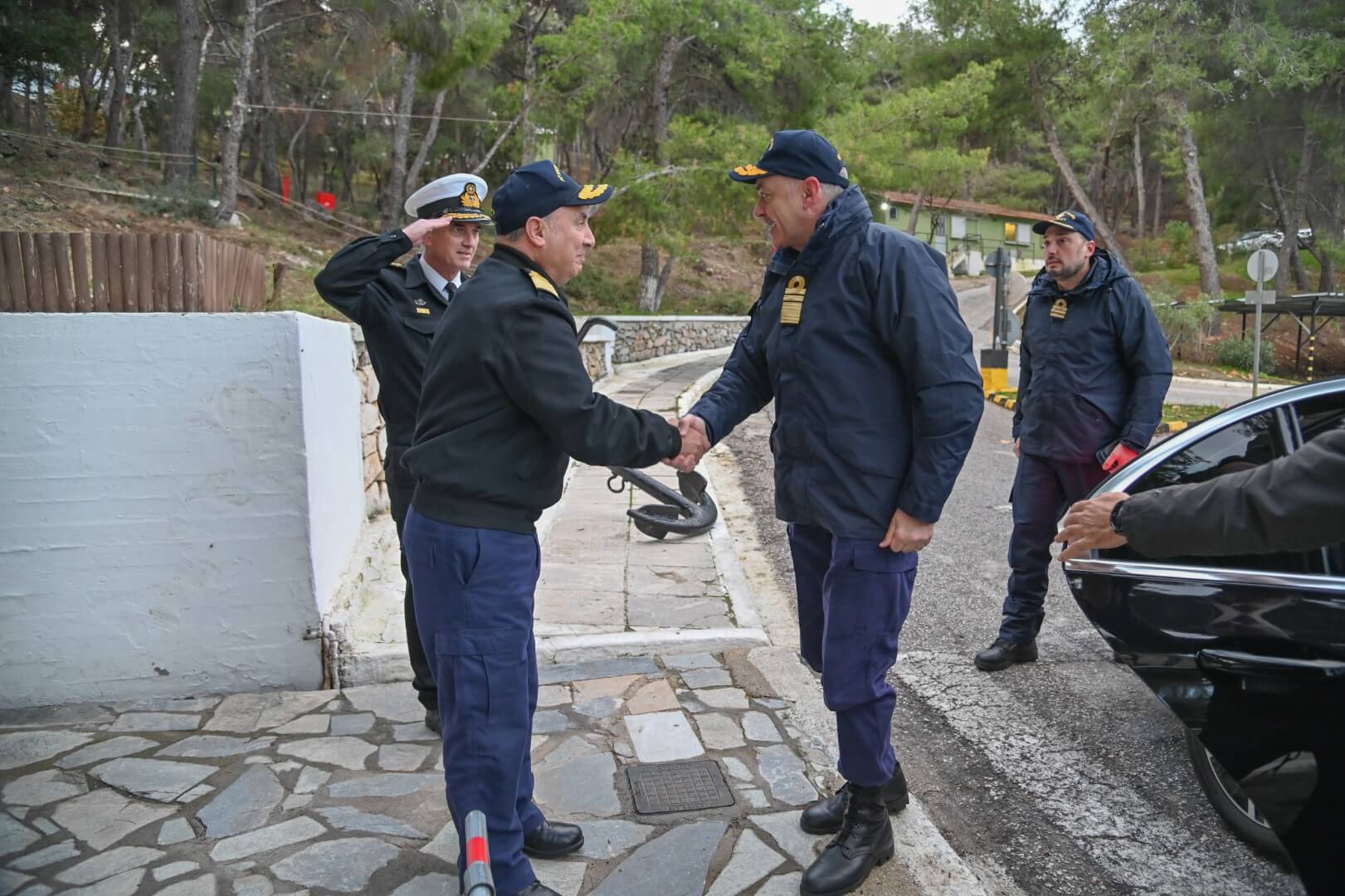 Επίσκεψη Αρχηγού ΓΕΝ για Ανταλλαγή Ευχών