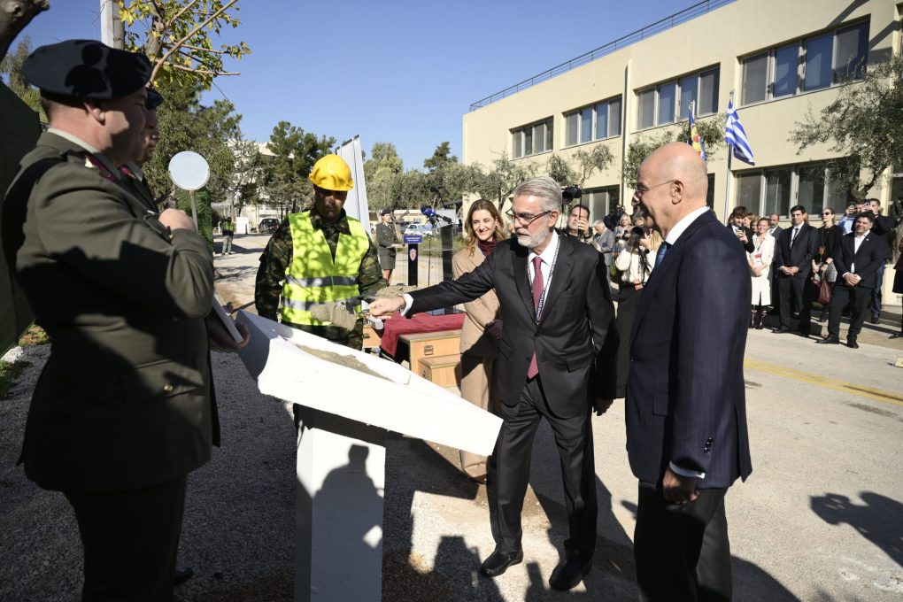 Παρουσία ΥΕΘΑ Ν. Δένδια στην τελετή θεμελίωσης του υπό ανέγερση κτιρίου της Διεύθυνσης Κυβερνοχώρου του ΓΕΕΘΑ