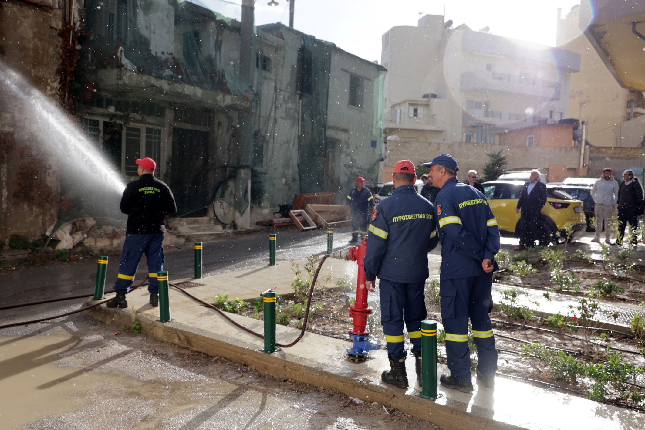 Σε λειτουργία το σύστημα πυρόσβεσης της Αγίας Τρίαδας στο Ηράκλειο (βίντεο)