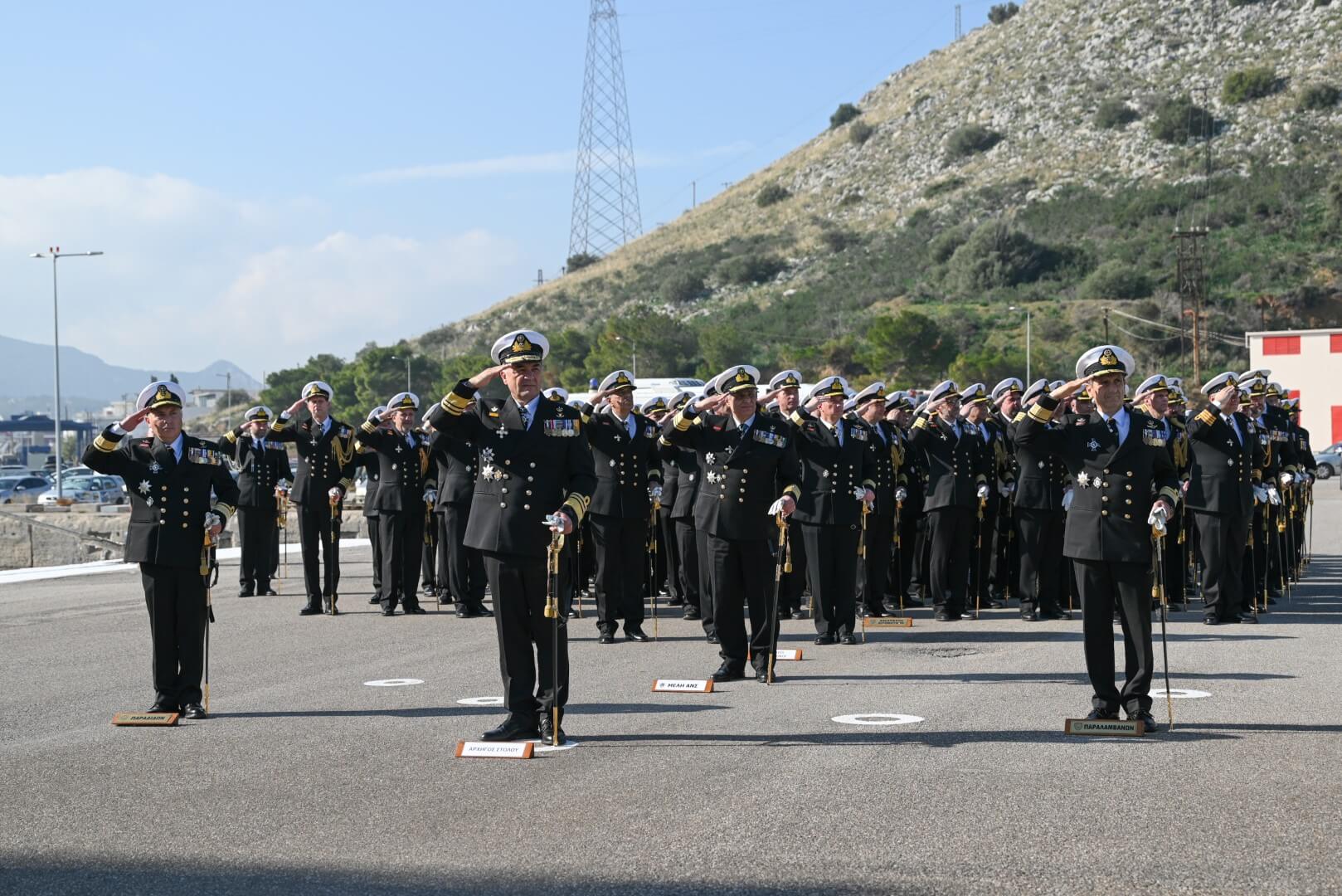 Πολεμικό Ναυτικό: Τελετή Παράδοσης-Παραλαβής καθηκόντων Υπαρχηγού Στόλου