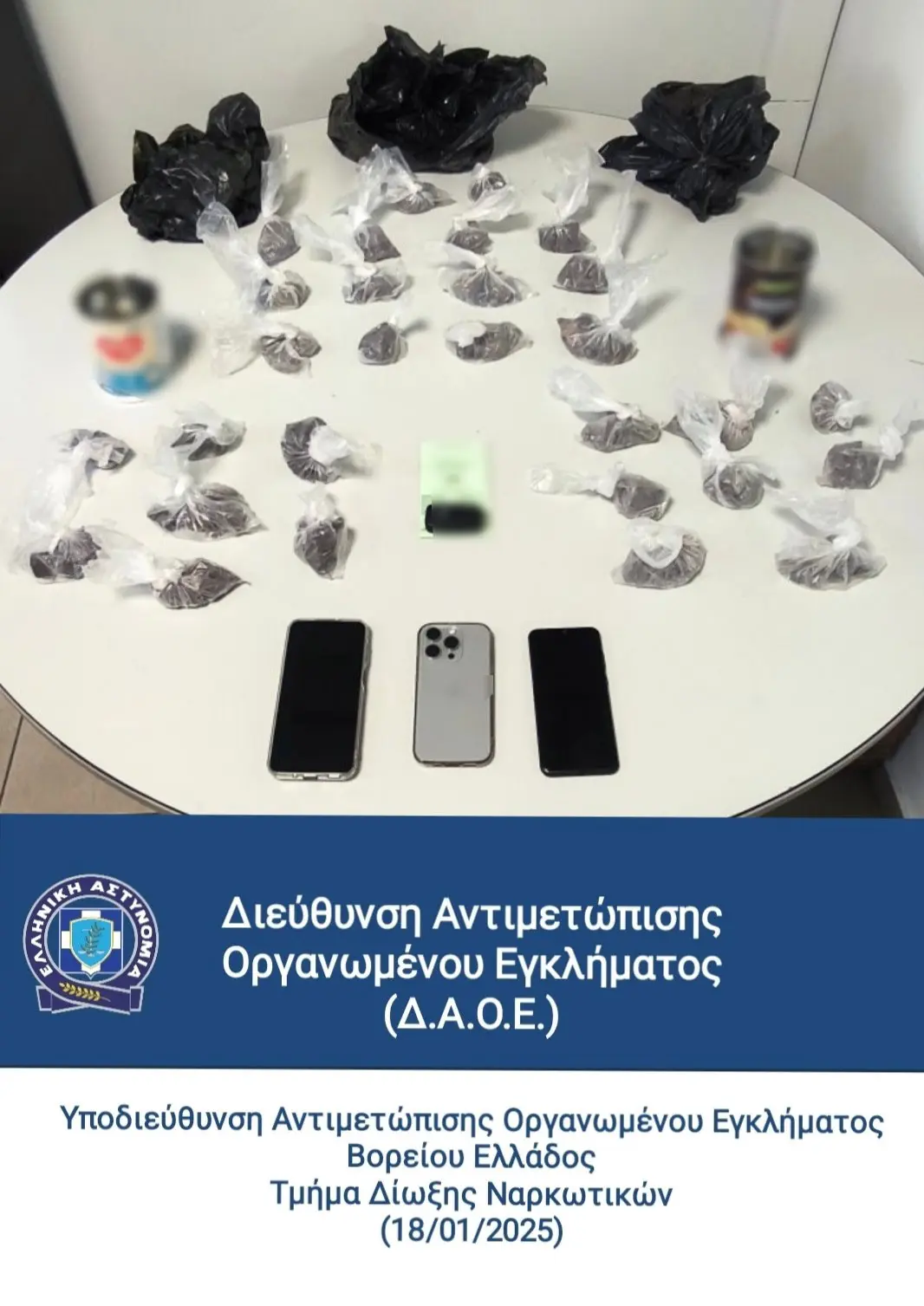 Εγκληματική οργάνωση αποθήκευε και διακινούσε ναρκωτικά στη Θεσσαλονίκη (βίντεο)