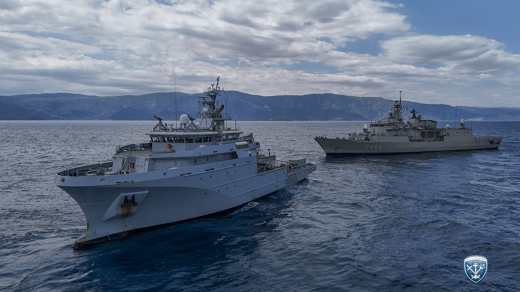 Συνεκπαίδευση Φρεγάτας ΣΠΕΤΣΑΙ με το Πλοίο Γενικής Υποστήριξης SEINE του γαλλικού Πολεμικού Ναυτικού (βίντεο)