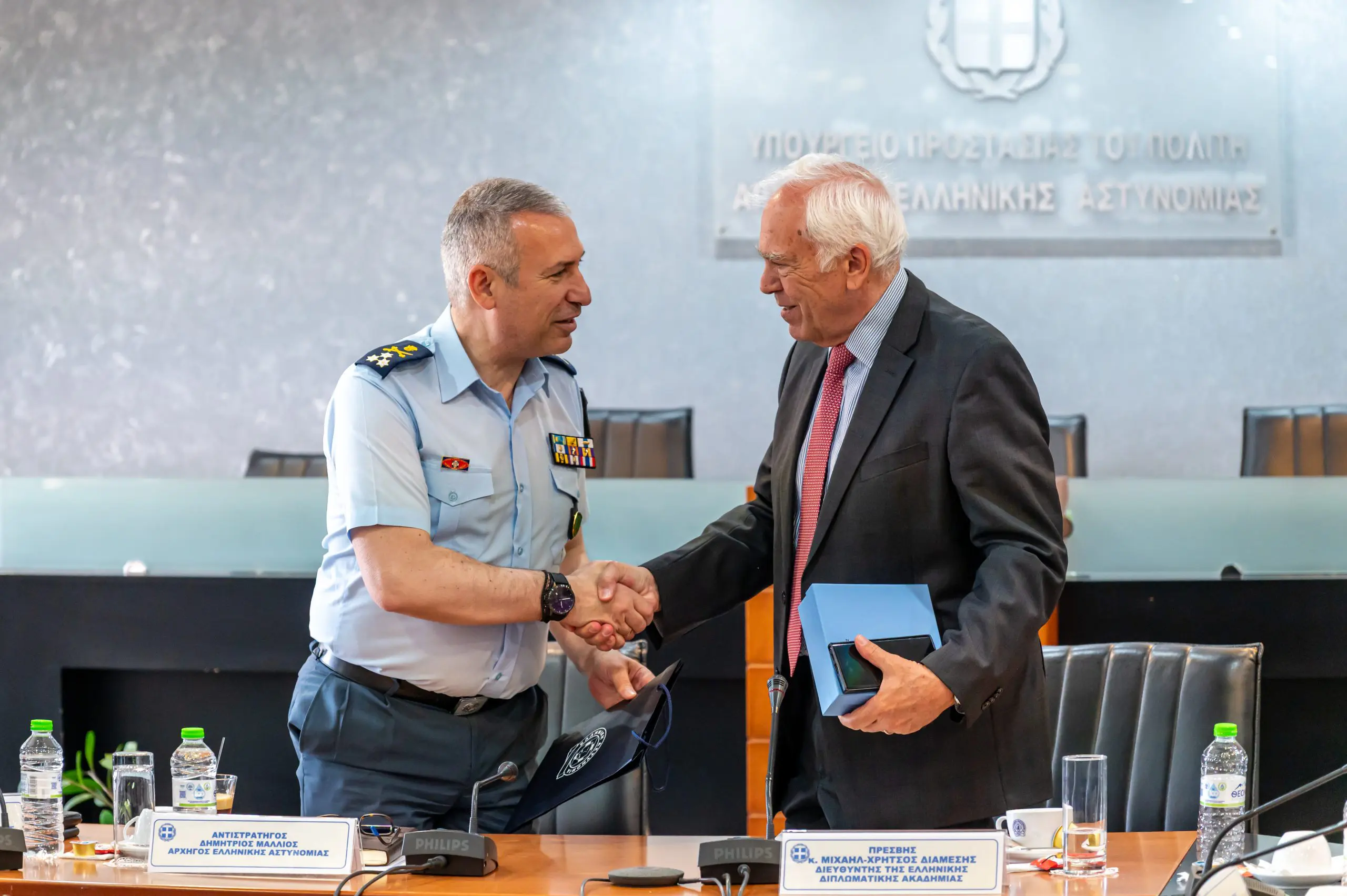 Συνάντηση των υποψηφίων Ακολούθων Πρεσβείας της Ελληνικής Διπλωματικής Ακαδημίας με τον Αρχηγό της ΕΛ.ΑΣ.