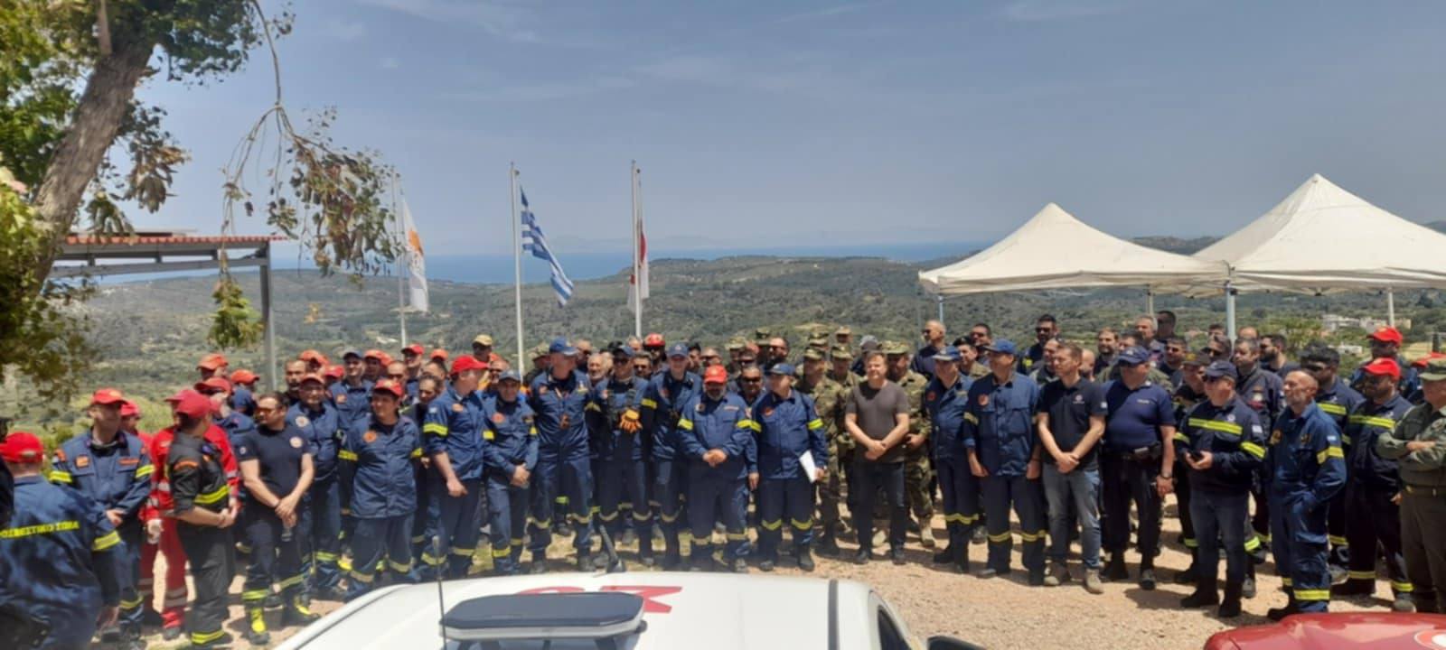 Άσκηση δασικής πυρκαγιάς από την Κυνηγετική Ομοσπονδία Κρήτης -Δωδεκανήσου