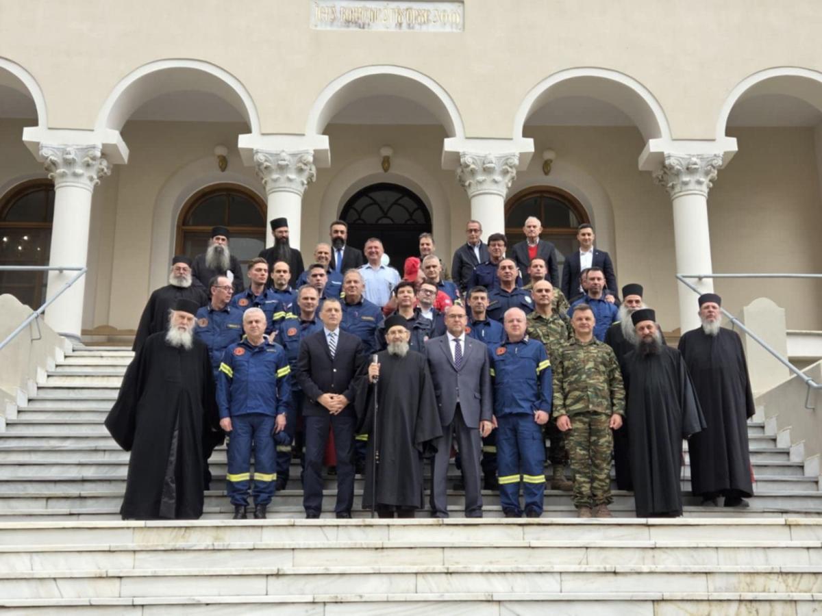 Ευρεία Σύσκεψη υπό τον Νίκο Παπαευσταθίου, για την αντιπυρική περίοδο στο Άγιο Όρος