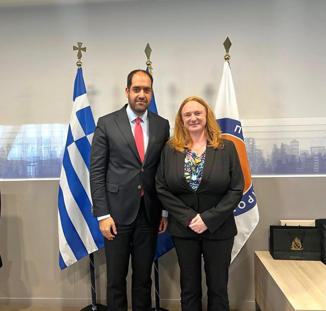 Συνάντηση Γιάννη Κεφαλογιάννη με την Πρέσβη της Αυστραλίας στην Ελλάδα Alison Duncan