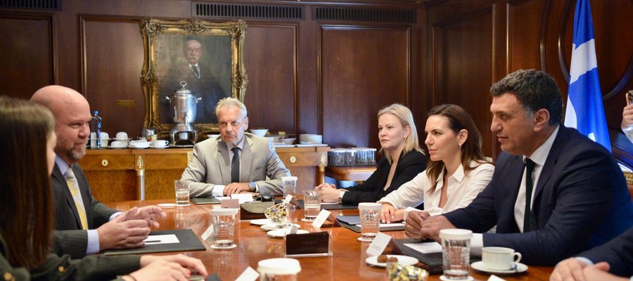 Συνάντηση Βασίλη Κικίλια και Όλγας Κεφαλογιάννη με τον Εκτελεστικό Πρόεδρο και Διευθύνοντα Σύμβουλο της Cruise Lines International Association