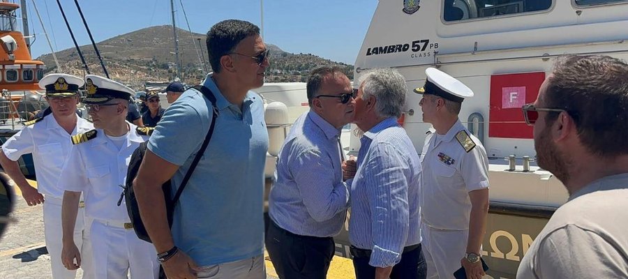 Β. Κικίλιας από Λέρο: «Αναβαθμίζουμε τις λιμενικές υποδομές- Προχωράμε στην ανάπτυξη μονάδων αφαλάτωσης»