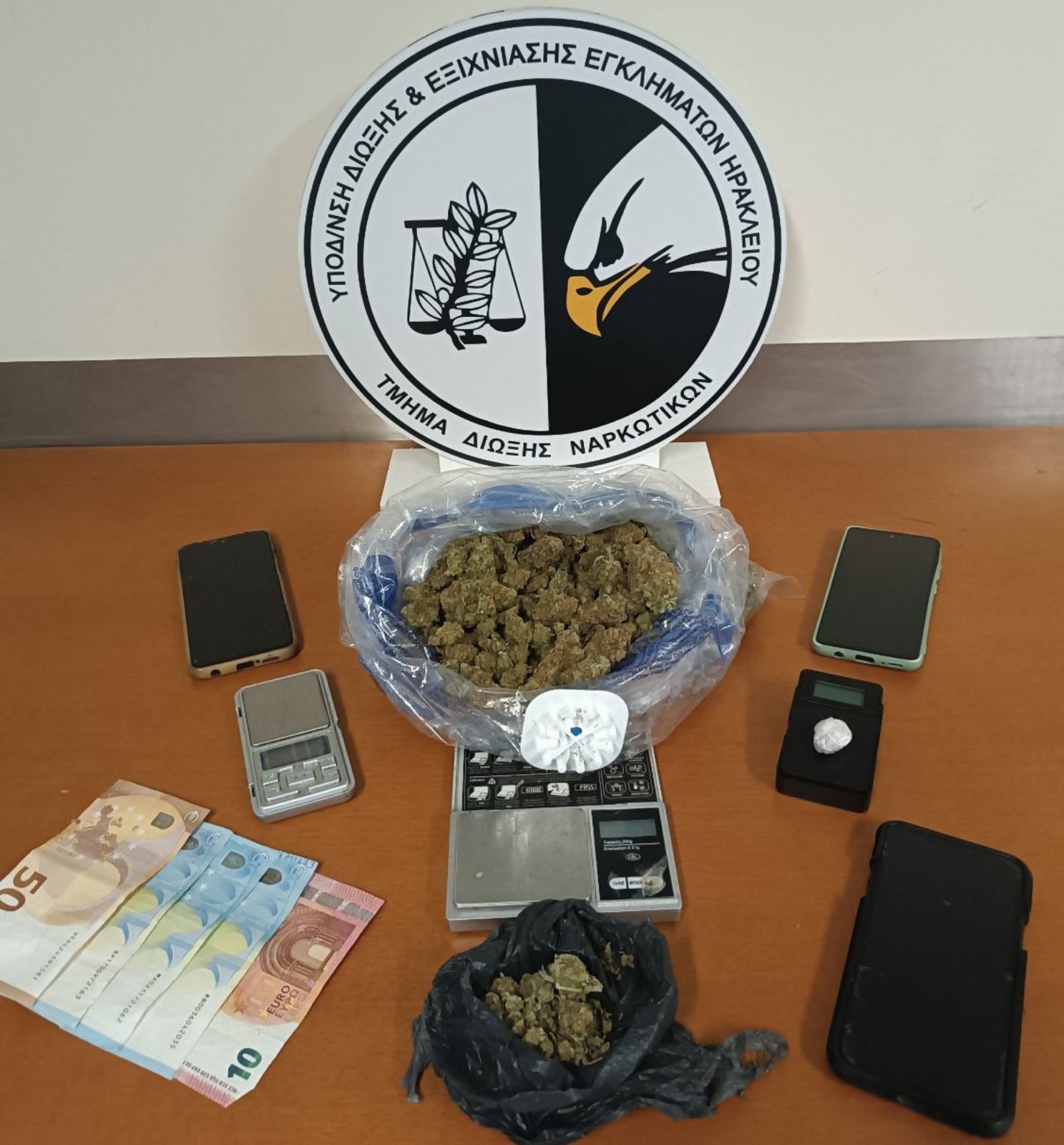 Δύο συλλήψεις για ναρκωτικά στο Ηράκλειο Κρήτης