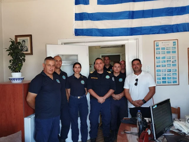 Επίσκεψη ΕΛΝΑ στο Λιμεναρχείο Μήλου