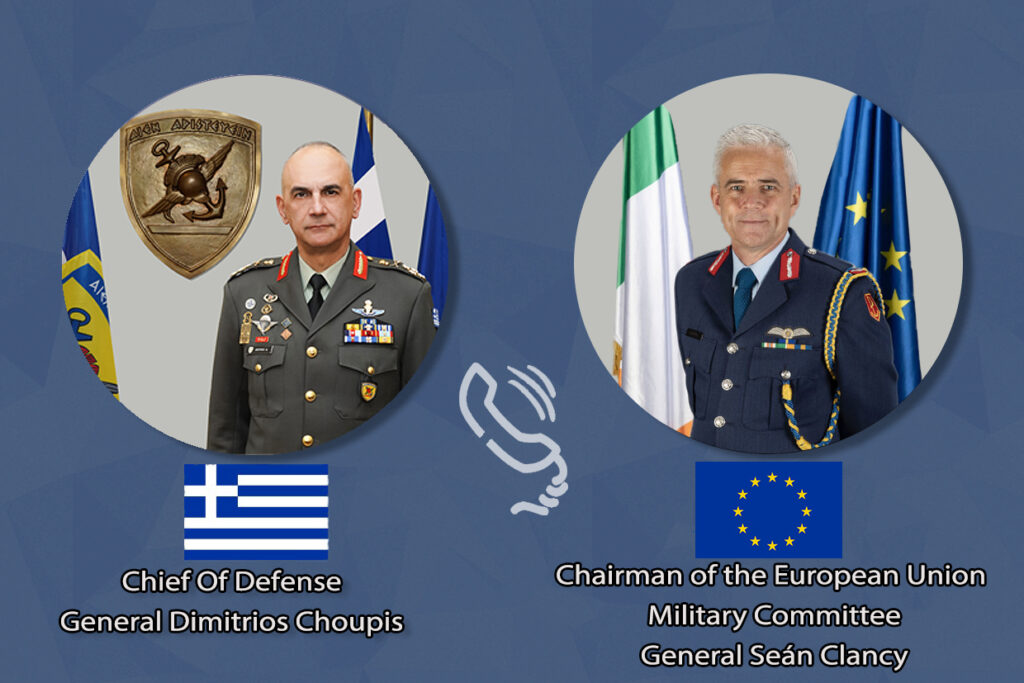 Τηλεφωνική Επικοινωνία του Αρχηγού ΓΕΕΘΑ με τον Πρόεδρο της Στρατιωτικής Επιτροπής της Ευρωπαϊκής Ένωσης