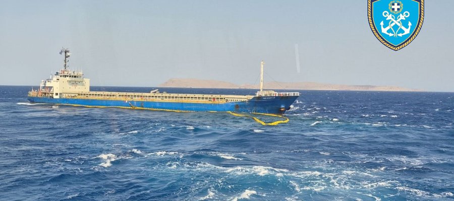 Προσάραξη Φ/Γ πλοίου στη Σητεία